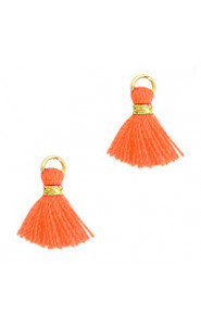 Mini Quaste 1.2cm - Gold-fiery orange